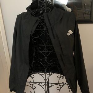 Black North Face Raincoat